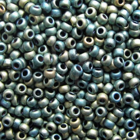 Rocaille 8/0 2008 Matted Metallic Patina Iris 10 gr