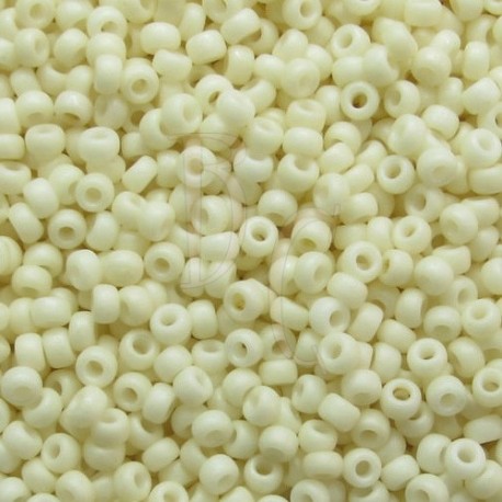 Rocaille 8/0 2021 Matted Opaque Cream 10 gr