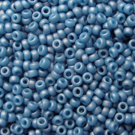 Rocaille 8/0 2038 Matted Opaque Light Denim Luster 10 gr