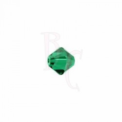 Bicono swarovski 5328 3MM Emerald - 50 pezzi