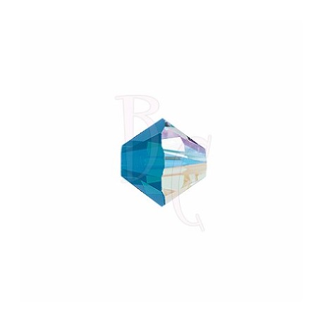Bicono swarovski 5328 4MM Caribbean Blue Opal ab