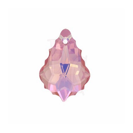 Pendant Baroque 6090 22x15 MM Light Rose Ab