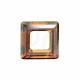 Square Ring Fancy Stone 4439 20 MM Crystal Copper
