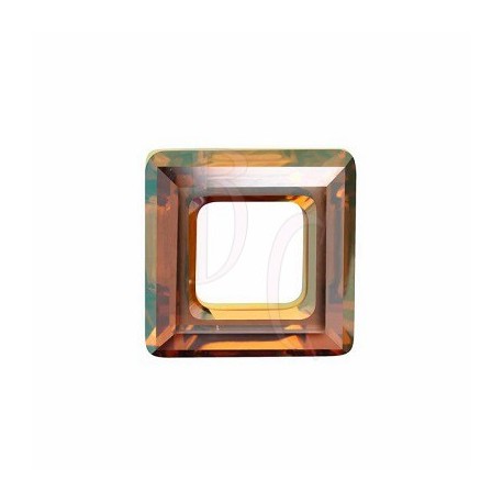 Square Ring Fancy Stone 4439 20 MM Crystal Copper