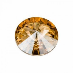 Rivoli Round Stone 1122 18 MM Crystal golden shadow