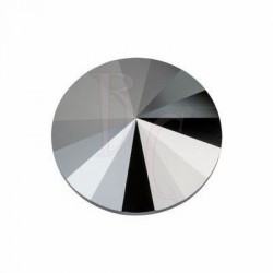 Rivoli Round Stone 1122 18 MM Jet Hematite