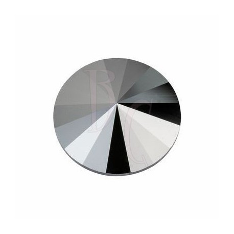 Rivoli Round Stone 1122 18 MM Jet Hematite