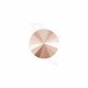 Rivoli Round Stone 1122 14 MM Crystal Rose Gold