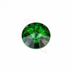 Rivoli Round Stone 1122 14 MM Dark Moss Green