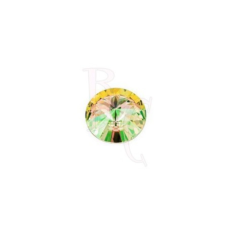 Rivoli Round Stone 1122 12 MM Crystal Luminous Green