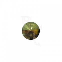 Rivoli Round Stone 1122 12 MM Crystal Iridescent Green