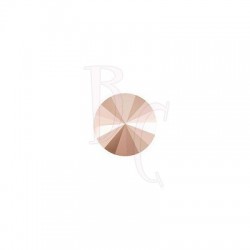 Rivoli Round Stone 1122 12 MM Crystal Rose Gold