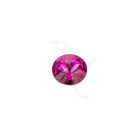 Rivoli Round Stone 1122 12 MM Fuhcsia