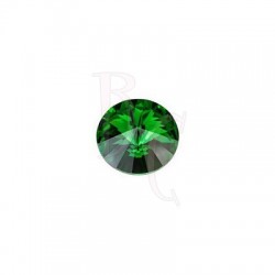 Rivoli Round Stone 1122 12 MM Dark moss green