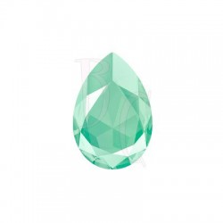 Large Pear Shaped Fancy Stone 4327 30X20 MM Crystal Mint Green