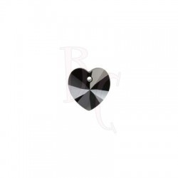 Xilon Heart Pendant 6228 14 MM Jet