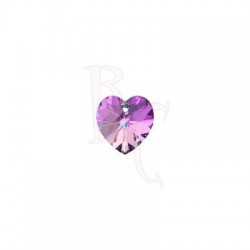 Xilon Heart Pendant 6228 14 MM Crystal Vitrail Light