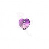 Xilon Heart Pendant 6228 14 MM Crystal Vitrail Light