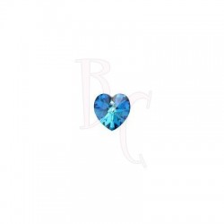 Xilon Heart Pendant 6228 10 MM Crystal Bermuda Blue