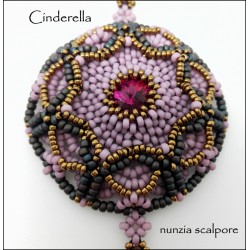 SCHEMA + KIT BIJOUX ORECCHINI - CIONDOLO CINDERELLA ROSA