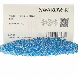 Bicono swarovski 5328 4MM Aquamarine 1440 pz