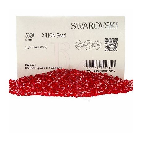 Bicono swarovski 5328 4MM Light Siam 1440 pz