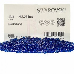 Bicono swarovski 5328 4MM Capri Blue 1440 pz