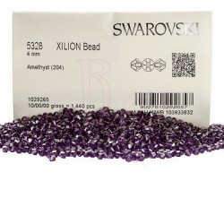 Bicono swarovski 5328 4MM Amethyst 1440 pz