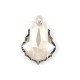 Flat Baroque Pendant 6091 28 MM Silver Shade