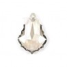 Flat Baroque Pendant 6091 28 MM Silver Shade