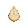 Flat Baroque Pendant 6091 28 MM Crystal Golden Shadow