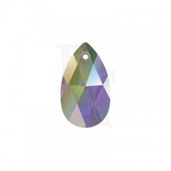Pear Shaped Pendant 6106 16 MM Crystal Iridescent Green