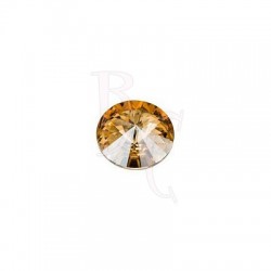 Rivoli Round Stone 1122 12 MM Crystal Golden Shadow