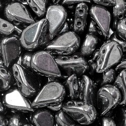 Amos® par Puca® 5x8 mm Jet Hematite 10 gr