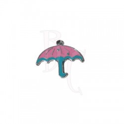 Charms ombrellino rosa 26x28 mm