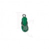 Charms sandalo verde 24x6 mm