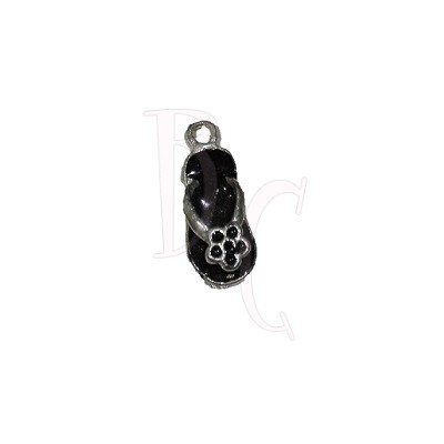 Charms sandalo nero 24x6 mm