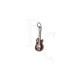 Charms chitarra con teschio rosso 37x11.5 mm