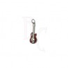 Charms chitarra con teschio rosso 37x11.5 mm