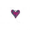 Charms cuore bollicine 19x19 mm
