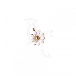 Charms fiorellino bianco 12x15 mm