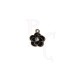 Charms fiore nero 20x15mm