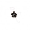 Charms fiore nero 20x15mm