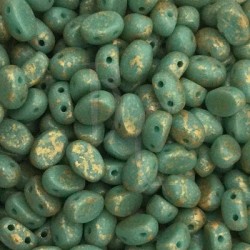 Samos® par Puca® 5x7 mm Opaque Green Turquoise Splash 10 gr