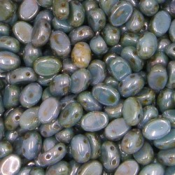 Samos® par Puca® 5x7 mm Opaque Mix Blue - Green Ceramic Look 10 gr