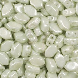 Paros® par Puca® 7X4 mm Opaque Light Green Ceramic Look 10 gr