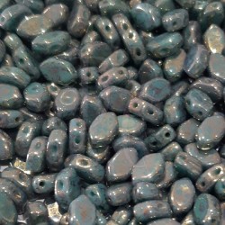 Paros® par Puca® 7X4 mm Opaque Green Turquoise Bronze 10 gr