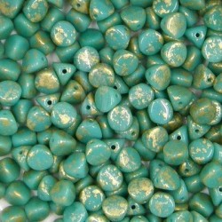 Ilos® par Puca® 5X5 mm Opaque Green Turquoise Splash 10 gr