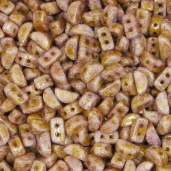 Kos® par Puca® 6x3 mm Opaque Mix Rose / Gold Ceramic Look 10 gr