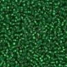 Rocaille 11/0 0016F Matte Silver Lined Green 10 gr
